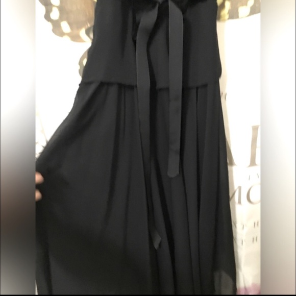 ๐ JS Boutique~Velvet Crossover Little Black Dress~Size 10๐ - Picture 11 of 12